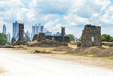 Panama Viejo, the remains of Old Panama, UNESCO World Heritage Site, Panama City, Panama, Central America