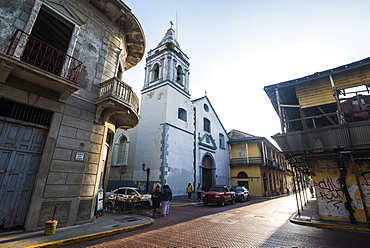 Street scene, Casco Viejo, UNESCO World Heritage Site, Panama City, Panama, Central America