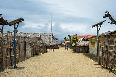 Traditional huts, Achutupu, San Blas Islands, Kuna Yala, Panama, Central America