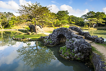 Shikinaen Garden (Shikina-en Garden), UNESCO World Heritage Site, Naha, Okinawa, Japan, Asia