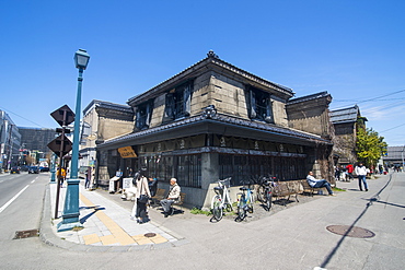 Beautiful historical buildings in Sakaimachi street, Otaru, Hokkaido, Japan, Asia