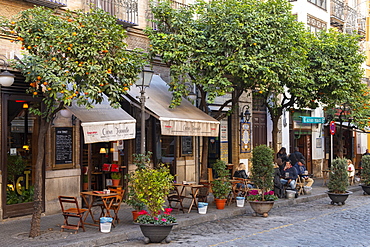 Cobbled streets of Seville, Andalusia, Spain, Europe