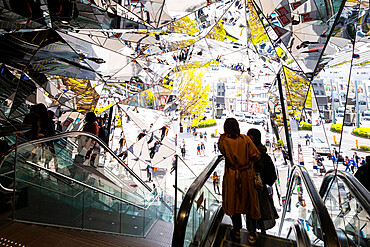 Entrance to Tokyo Plaza Omotesando Harajuku, Tokyo, Japan, Asia