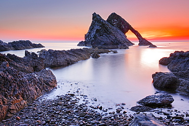 Bow Fiddle Rock, Moray Firth, Moray, Scotland, United Kingdom, Europe