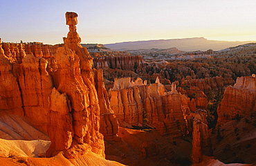 Geology, usa. Utah, bryce canyon, thors hammer, near sunset point