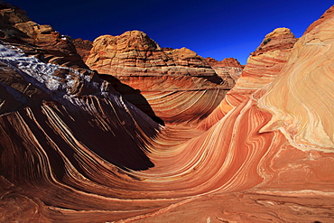 Coyote buttes north, the wave, sandstone formed by wind and water, paria wilderness area, arizona, usa