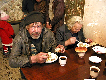 Russia - soup kitchen run by mother teresas sisters of charity for the poor and elderly, yuzhno sakhalinsk, sakhalin island, russian far east