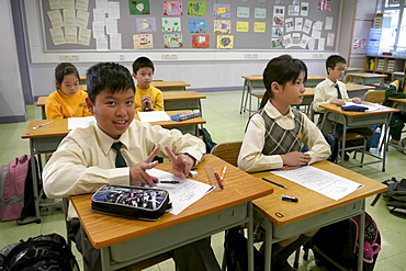 HONG KONG Maryknoll Fathers' Primary School in Kowloon. photo by Sean Sprague