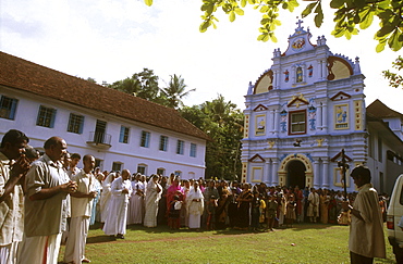 India - religion - christian good friday at st.MARYS Catholic church, valiapally. Kerala