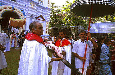 India - religion - christian good friday at st. Marys valiapally, kerala