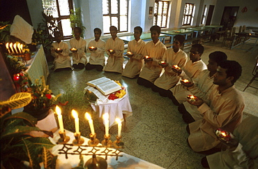 India - religion - christian malabar brothers novitiates at final profession, trichur, kerala