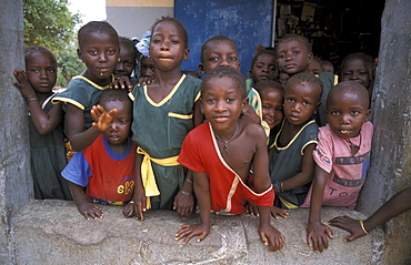 Gambia children of kabekel village