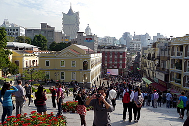 MACAU Macau street scenes showing old and new. photo by Sean Sprague