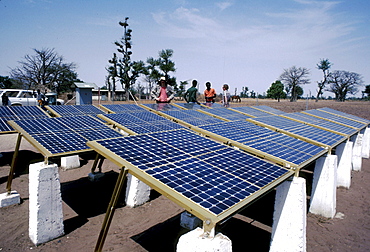 Technology solar-voltaic panels, thies, senegal