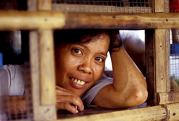 Faces woman in store, upper matemos, mindanao, philippines