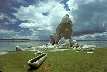 Tanzania singhida dug-out canoe.