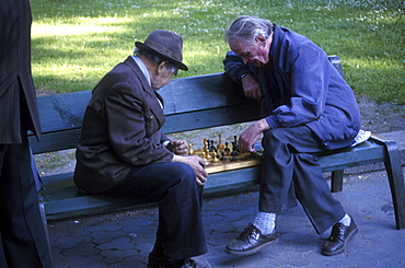 Playing chess, ukraine.