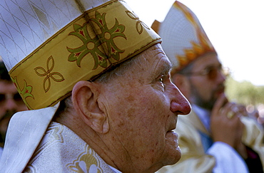 Russia - religion - christianity casimir cardinal swiatek at consecration of new catholic cathedral irjutsk