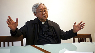 HONG KONG Cardinal Zen. photo by Sean Sprague