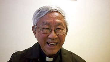 HONG KONG Cardinal Zen. photo by Sean Sprague