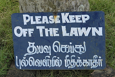 India signs. Royal palace at padmanabhapuram, kerala.