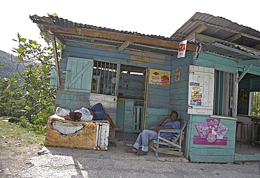 Jamaica. Small shop outside montego bay