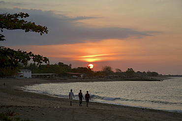 East timor. Sunset and beach at oecussi-ambeno