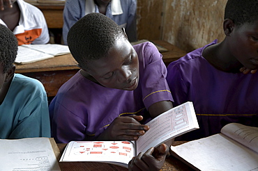 Uganda the kyayaaye roman catholic primary school in kayunga district. children in class