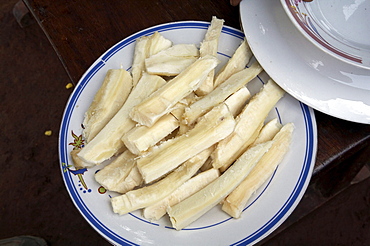 Uganda typical foods of the country. cassava. kayunga district