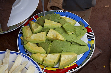 Uganda typical foods of the country. avocado. kayunga district