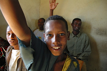 Education, ethiopia. A rural elementary school run by the catholic church in the village of grabafila