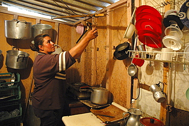 Colombia slum dweller, altos de cazuca, bogota