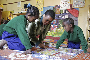 Ethiopia day care pre-school run by good shepherd sisters for needy children, addis ababa