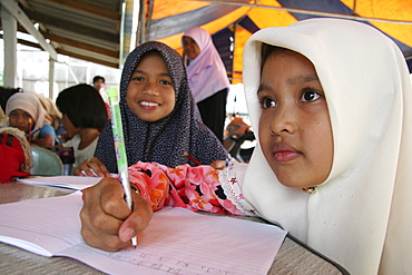 Thailand girl in muslim school, pattani