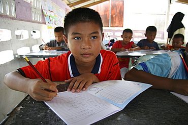 Thailand boy in muslim school, pattani