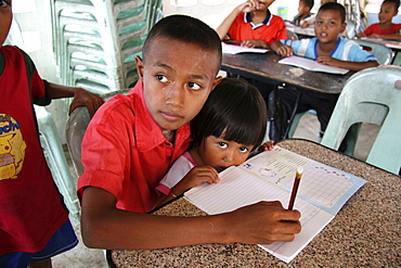 Thailand boy in muslim school, pattani