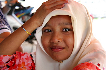 Thailand girl in muslim school, pattani