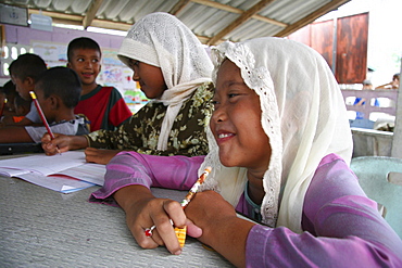 Thailand girl in muslim school, pattani