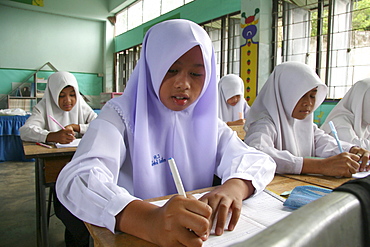 Thailand girl in muslim school, pattani