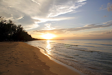 Thailand sunset at songkla