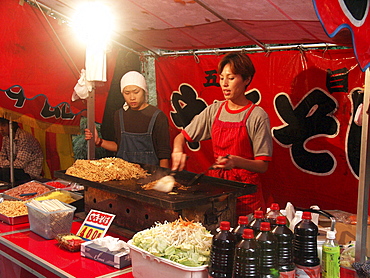 Japan - food stall at a market, tokyo