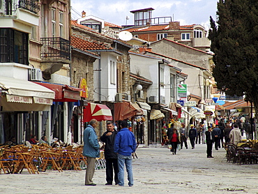 Macedonia (the former yugoslav republic of macedonia, fyrm) the town of ohrid on the shore of lake ohrid