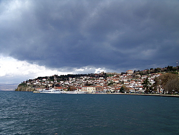 Macedonia (the former yugoslav republic of macedonia, fyrm) the town of ohrid on the shore of lake ohrid