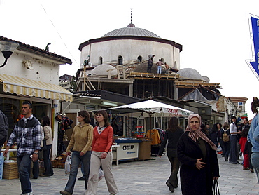 Macedonia (the former yugoslav republic of macedonia, fyrm) mosque. The town of ohrid on the shore of lake ohrid