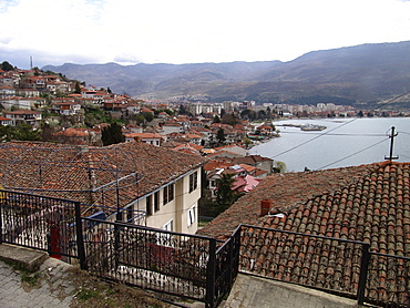 Macedonia (the former yugoslav republic of macedonia, fyrm) the town of ohrid on the shore of lake ohrid