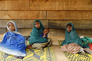 Kenya,dadaab refugees camp, somalian border gtz hospital ,the camps were set up around the town of dadaab beginning in 1991 when civil wars erupted on a grand scale in somalia (16 rival factions were involved). The wars, along with a prolonged drought, forced more than 900,000 somalis to flee to neighboring countries. Approximately 400,000 of them, many of whom were in a serious state of exhaustion and starvation, took refuge in kenya. Since then, a majority have returned to their country. However, some 131,000 somalis remain in kenya, and 110,000 are in dadaab, along with some sudanese, ugandans, and about 3,000 ethiopians women waiting the receive care from gtz ngo at the local hospital 