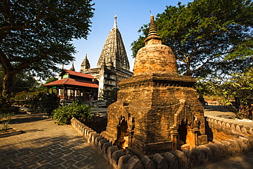 The Mahabodhi Temple, a Buddhist temple built in the mid-13th century, located in Bagan (Pagan), Myanmar (Burma), Asia