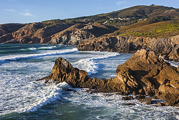 Atlantic Ocean, coast near Lisbon, Portugal, Europe