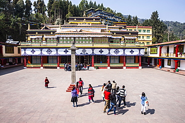 Rumtek Monastery (Dharmachakra Centre), founded by Wangchuk Dorje, 9th Karmapa Lama, Sikkim, India, Asia