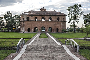 The Ronghar (Rang Ghar), the royal sports pavilion of Ahom built in 1746, Sivasagar (Sibsagar), Assam, India, Asia